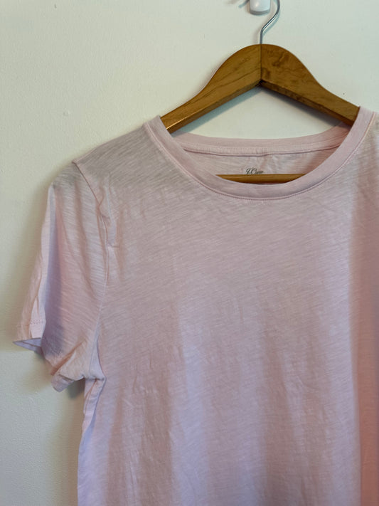 J. Crew Baby Pink Short Sleeve Crewneck T-Shirt | Size Medium