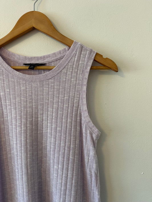 Banana Republic Ribbed Sleeveless Knit Tank Top in Lilac | Size XS