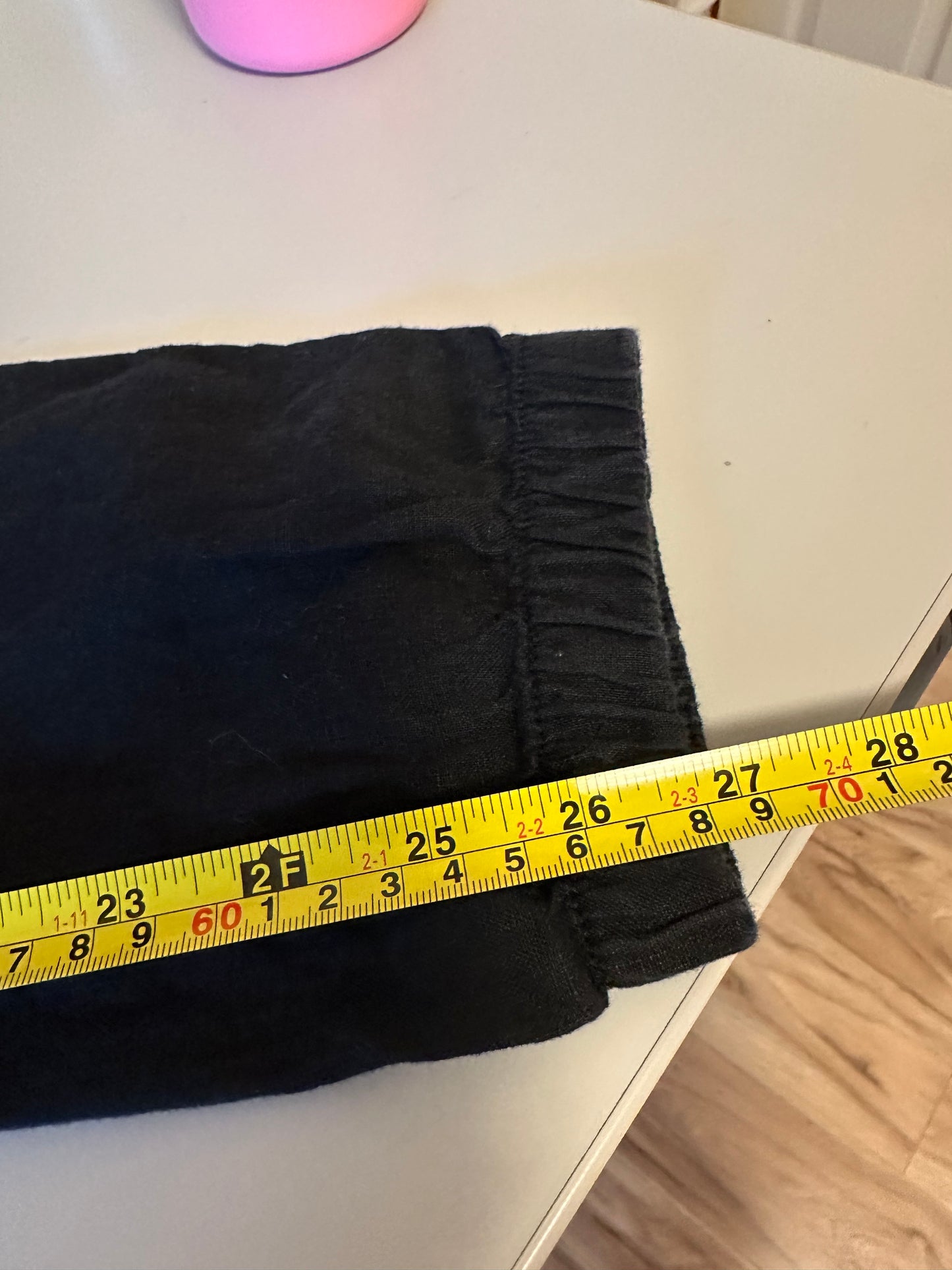 Athleta Cabo Linen Jogger Pants in Black | Size 6