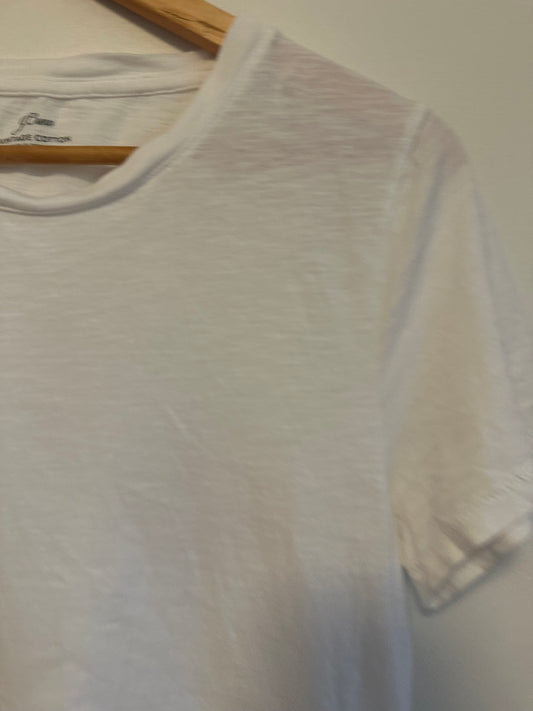 J. Crew Vintage Cotton Crewneck Short Sleeve White T-Shirt | Size Medium