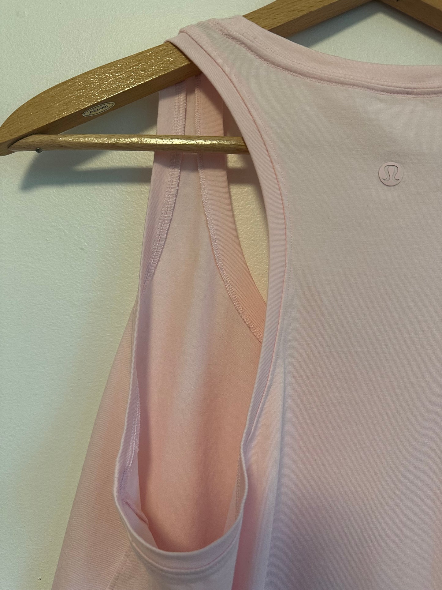 Lululemon Baby Pink Racerback Relaxed Fit Tank Top