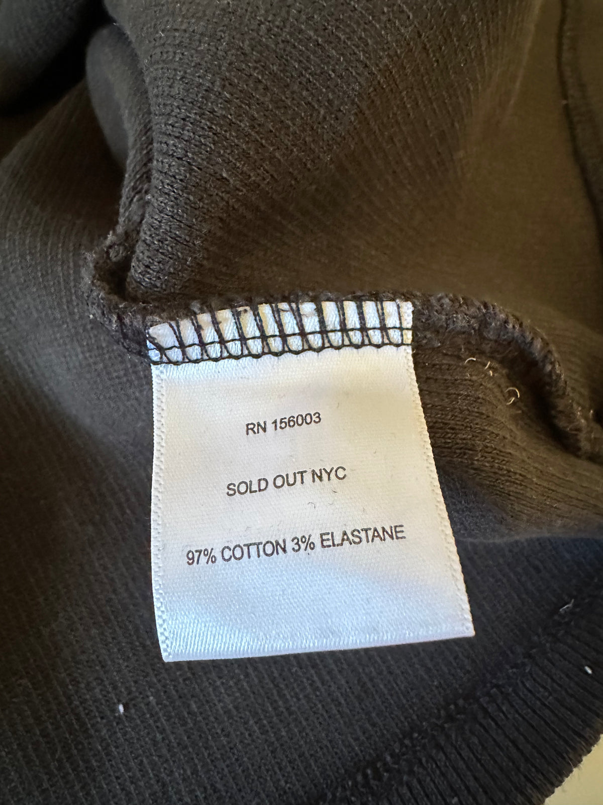 Sold Out NYC Black Ribbed High Neck Racerback Tank Top | Size Large