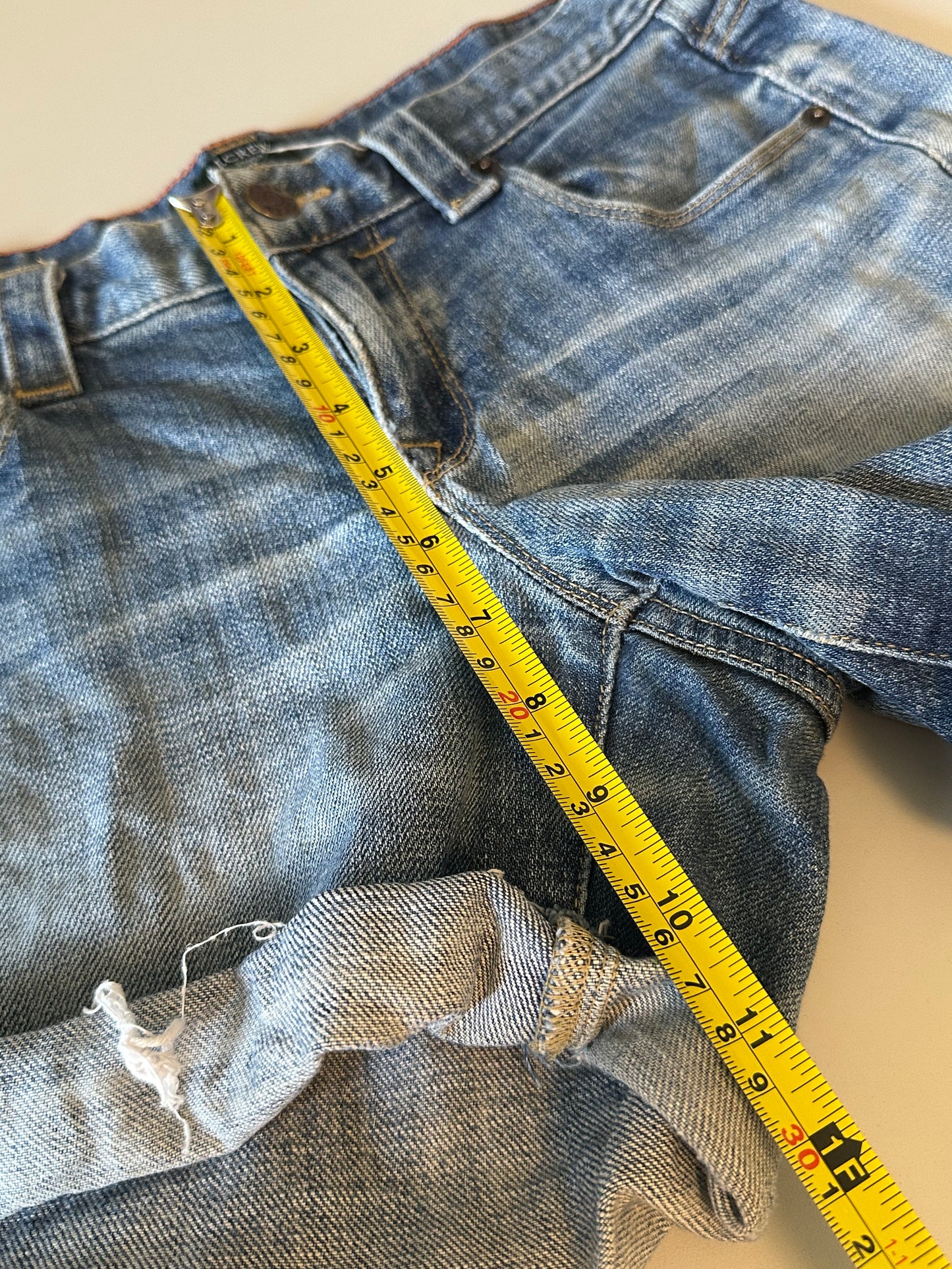 J. Crew Medium Wash Stretch Denim Cutoff Shorts | Size 2