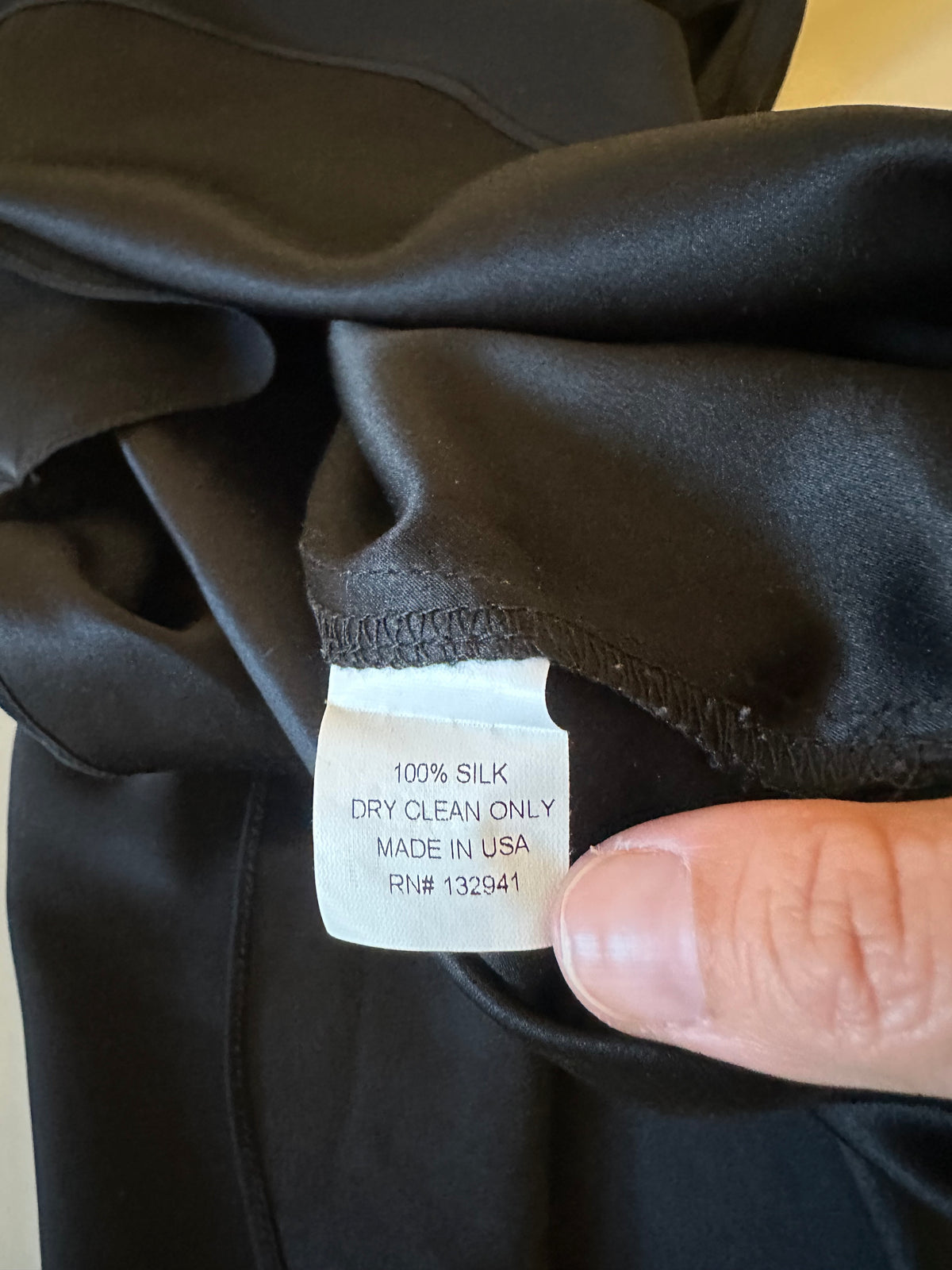 Amanda Uprichard Black 100% Silk Strappy Back V-Neck Camisole Top | Size Large