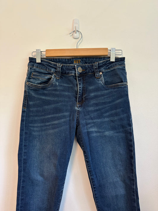 KUT from the Kloth Dark Wash Mid Rise Skinny Jeans | Size 6