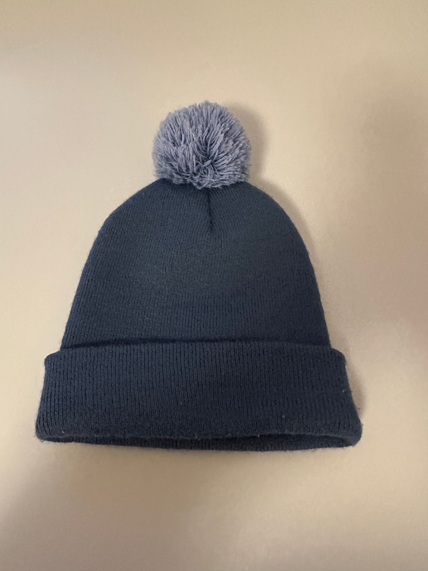 Skida Firetower Pom Beanie Hat in Blue
