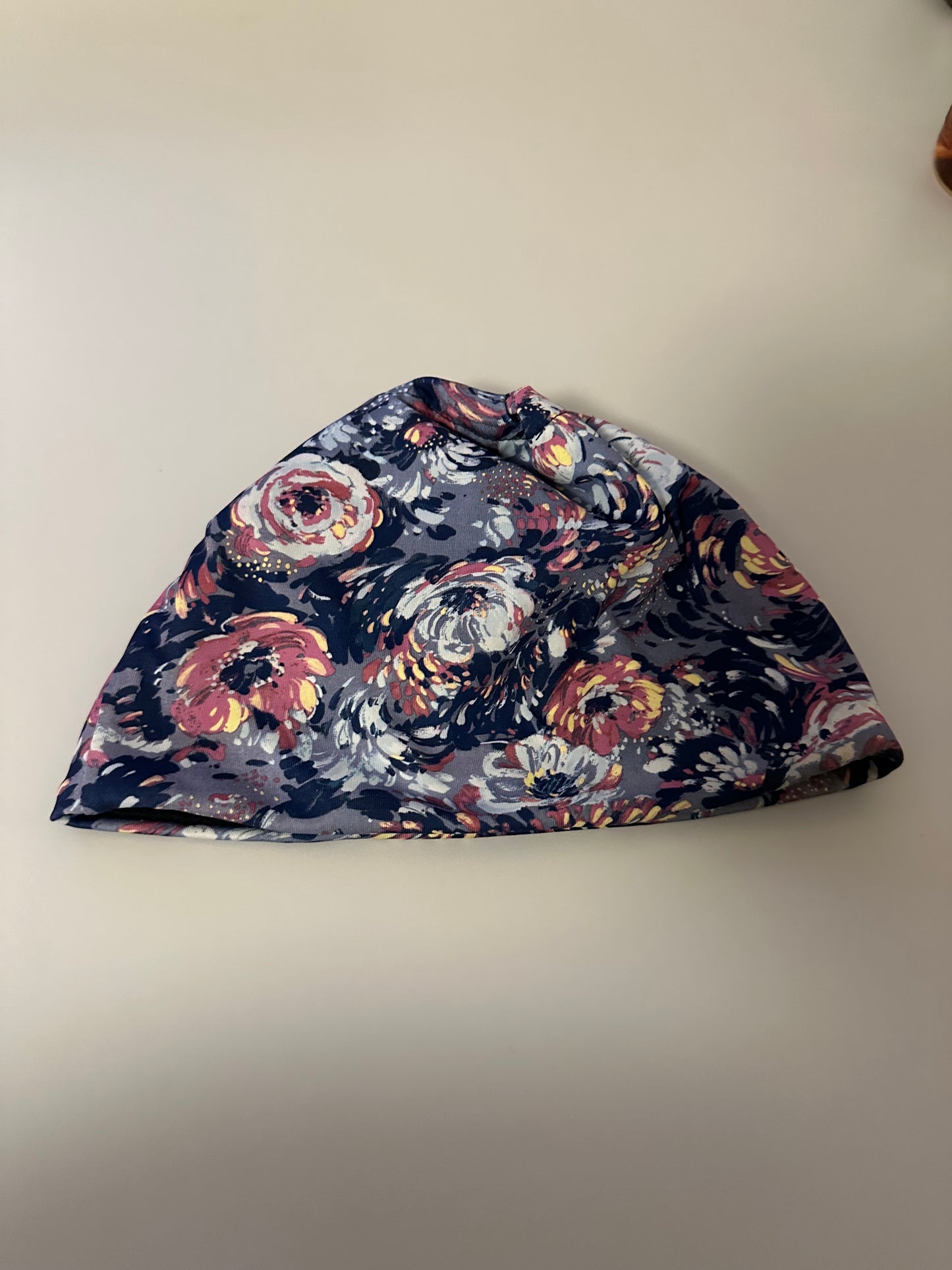 Skida Nordic Fleece Lined Hat - Purple Floral Swirls
