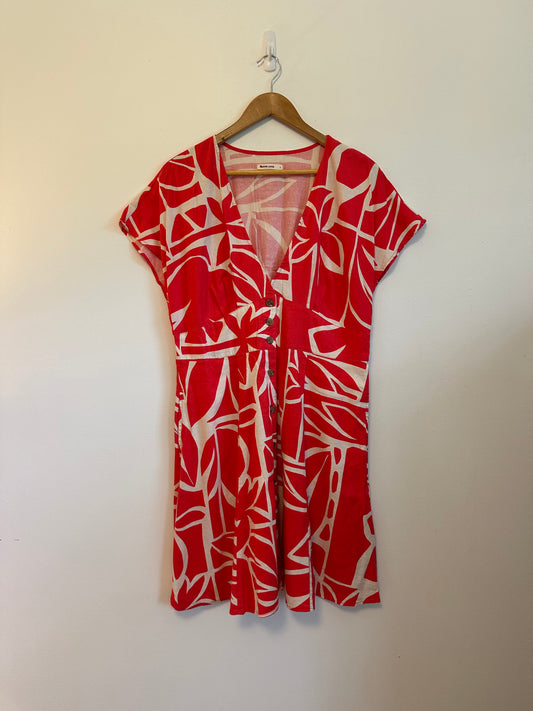 Marine Layer Camila Mini Dress in Sunset Mosaic | Size Large