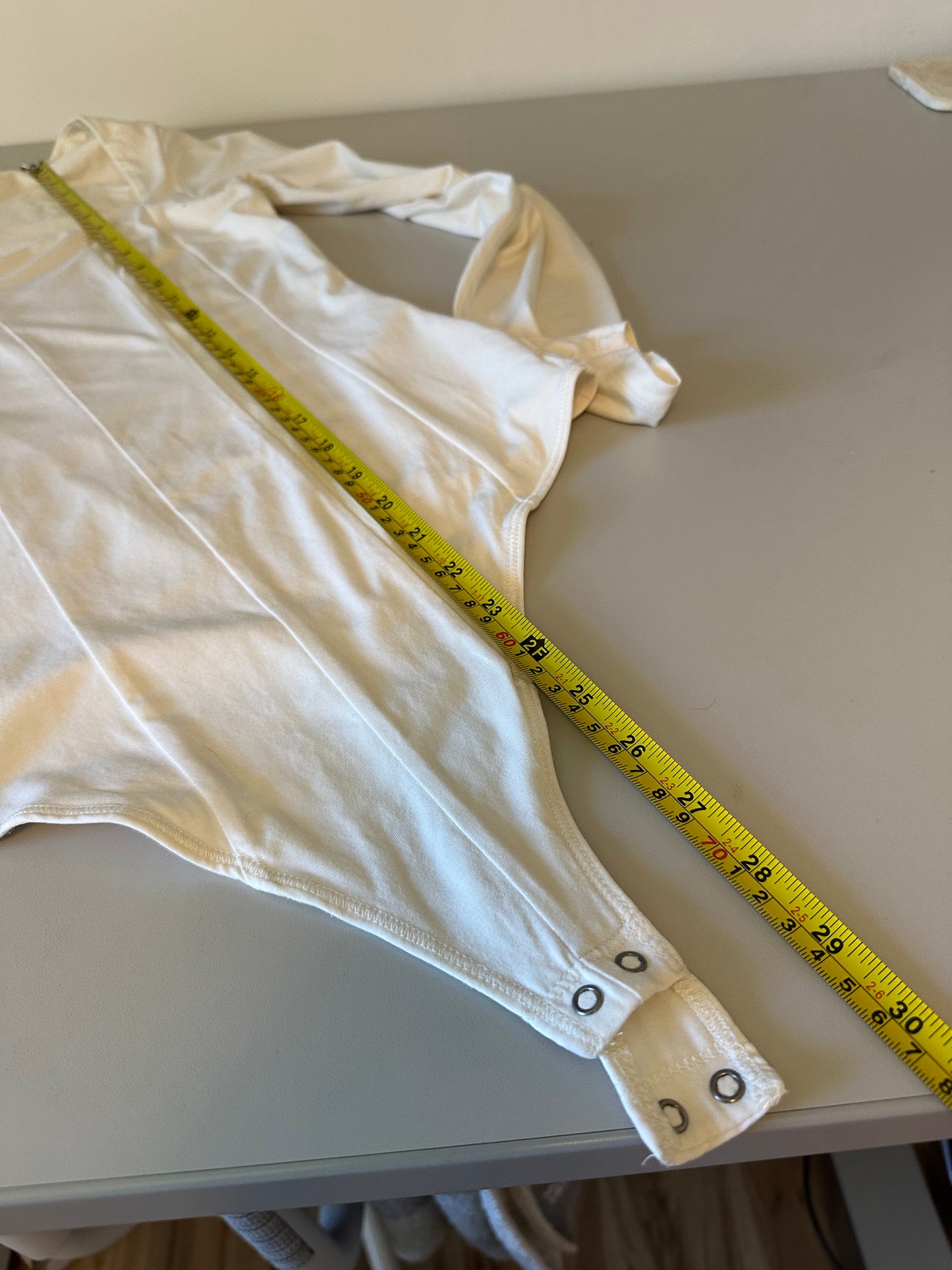 Abercrombie & Fitch White Square Neck Corset Seam Bodysuit | Size Medium