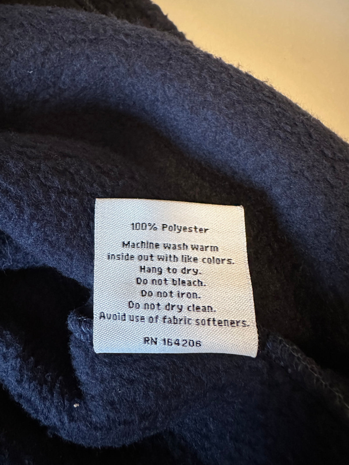 Dudley Stephens Navy Blue Sherpa Fleece Crewneck Pullover Sweatshirt | Size Medium