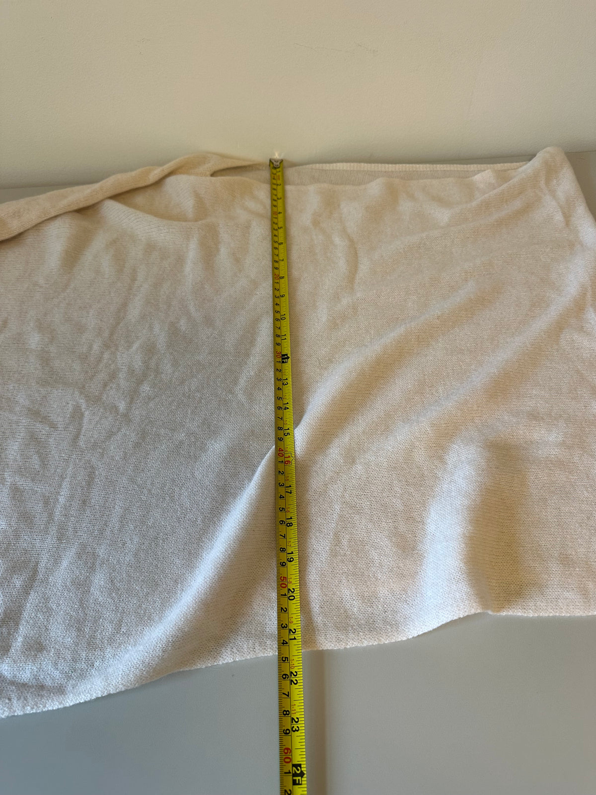 Minnie Rose Cream 100% Cashmere Asymmetric Poncho Wrap | One Size O/S