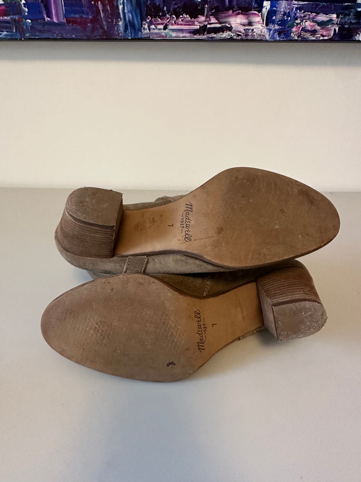 Madewell Brown Suede Ankle Boots | Size 7