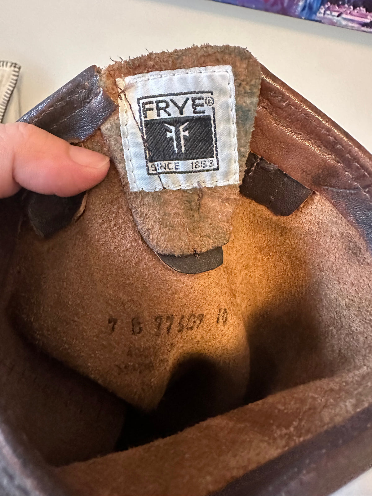 Frye Engineer 12R Boots in Dark Brown Leather | Size 7
