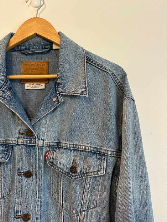 Levi's Premium Light Wash Denim Oversized Jean Jacket