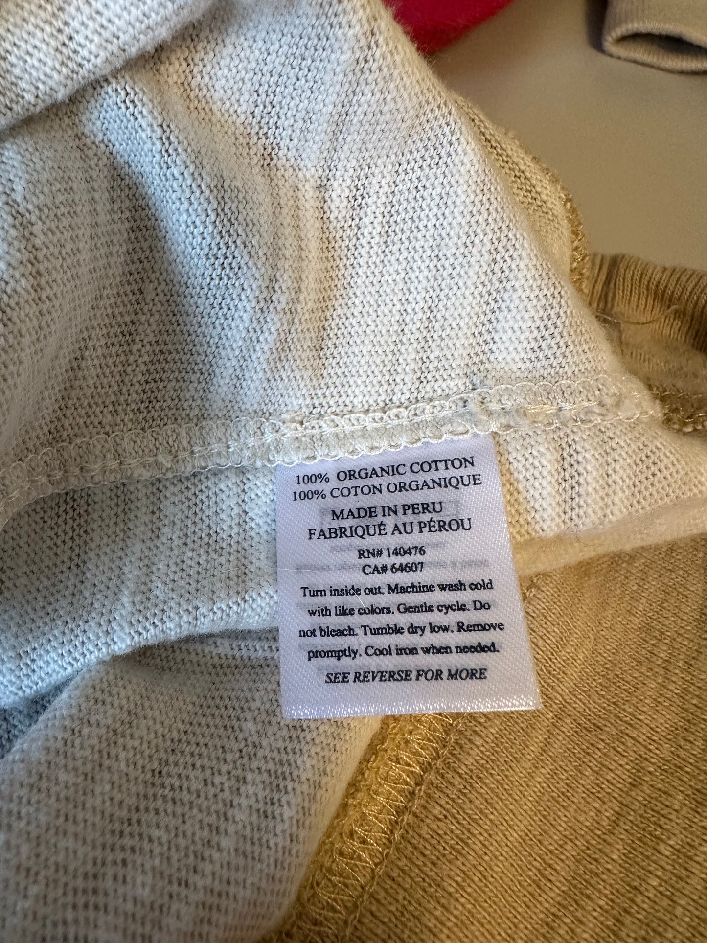 Faherty Sunset Stripe Organic Cotton Hoodie | Size Small