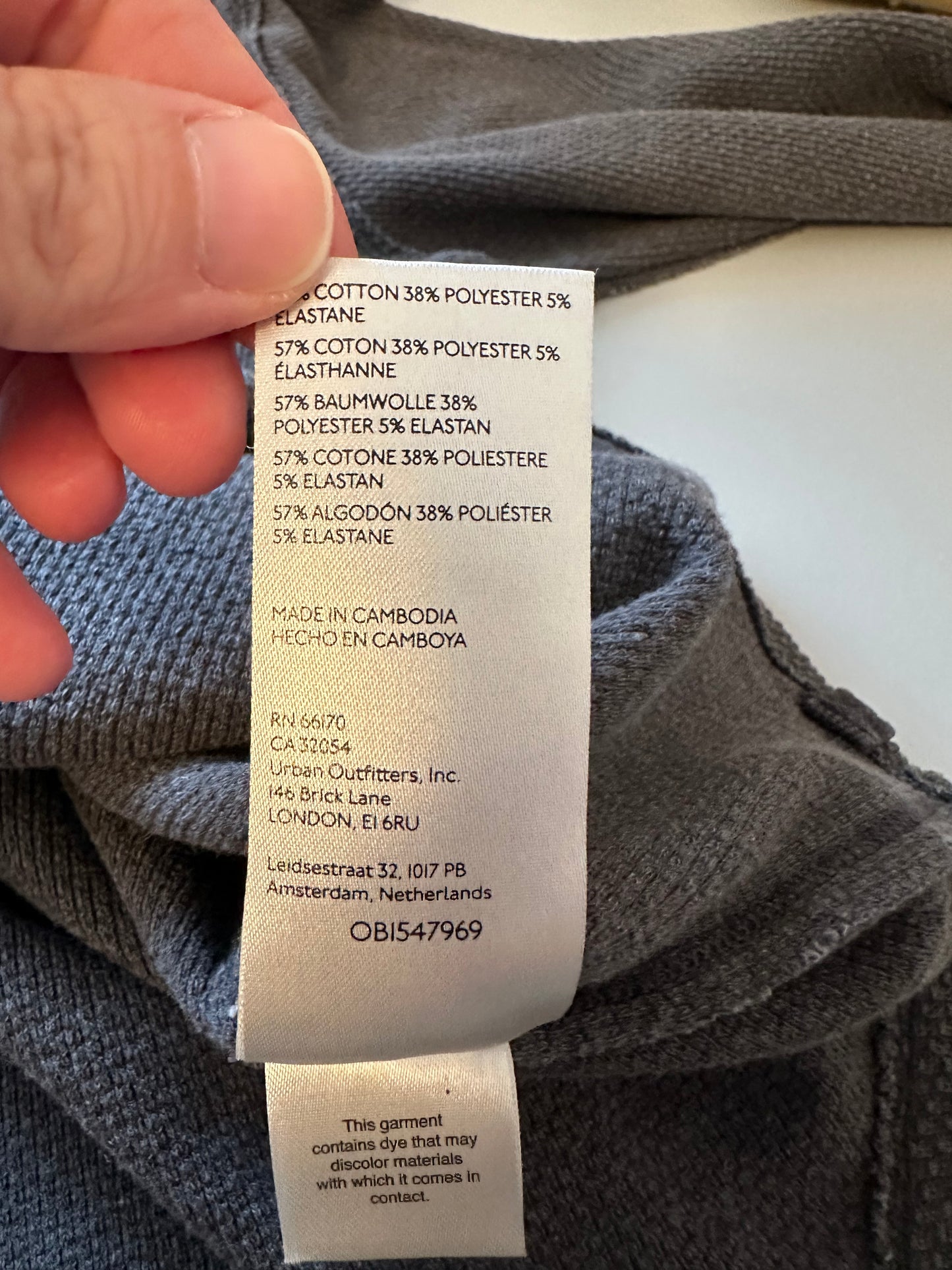We The Free Oversized Charcoal Gray Polo Shirt | Size Large