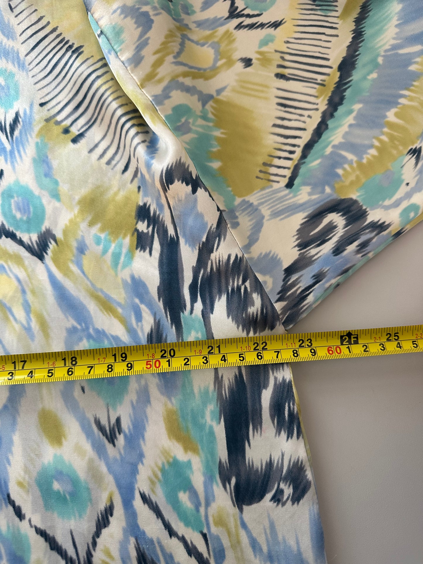 Oscar de la Renta Vintage Satin Caftan House Dress | Size Medium