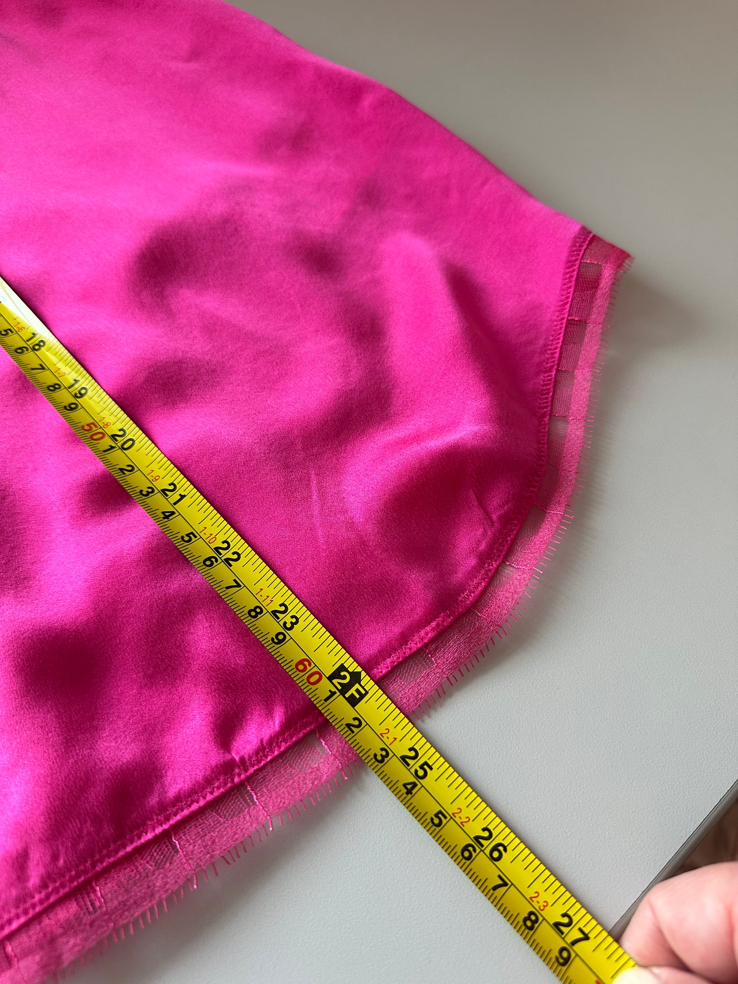 IRO NWT Berwyn Silk Cami With Lace Trim In Fuschia Pink | Size Medium
