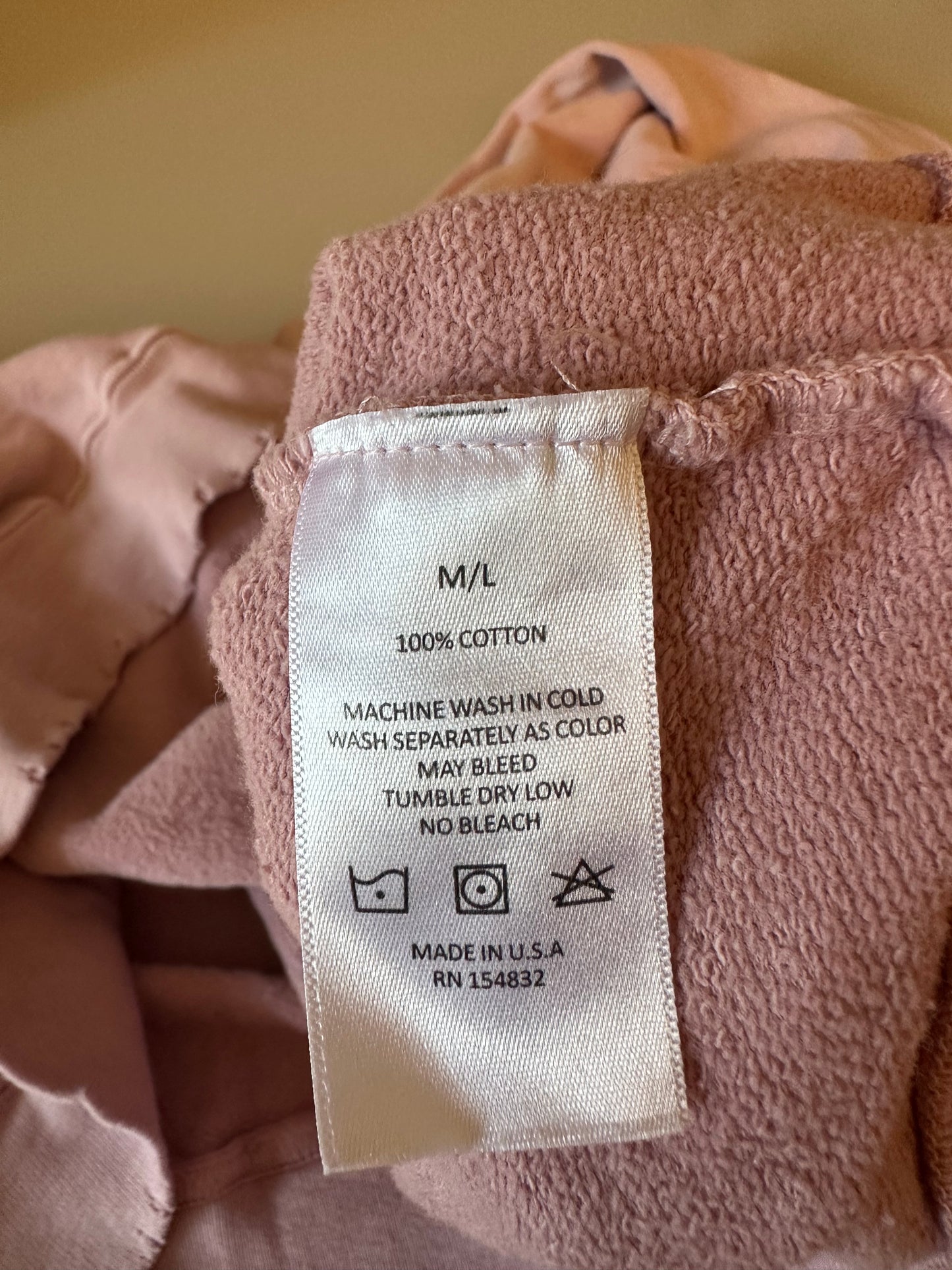 I Stole My Boyfriends Shirt "Vermont" Embroidered Sweatshirt in Dusty Mauve | Size M/L