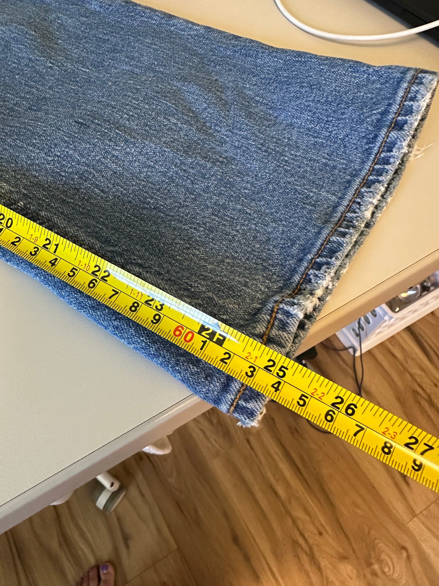 J. Crew Mid Rise Flare Crop Distressed Jeans | Size 29
