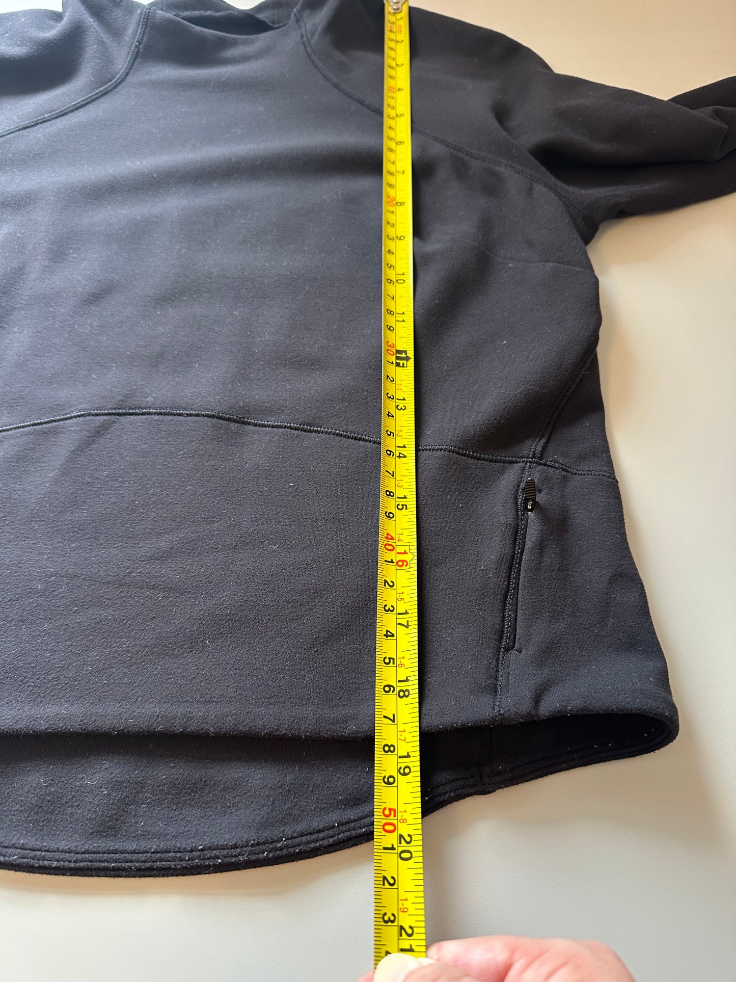 Lululemon Black Hill and Valley Mock Neck Long Sleeve Shirt | Size 6