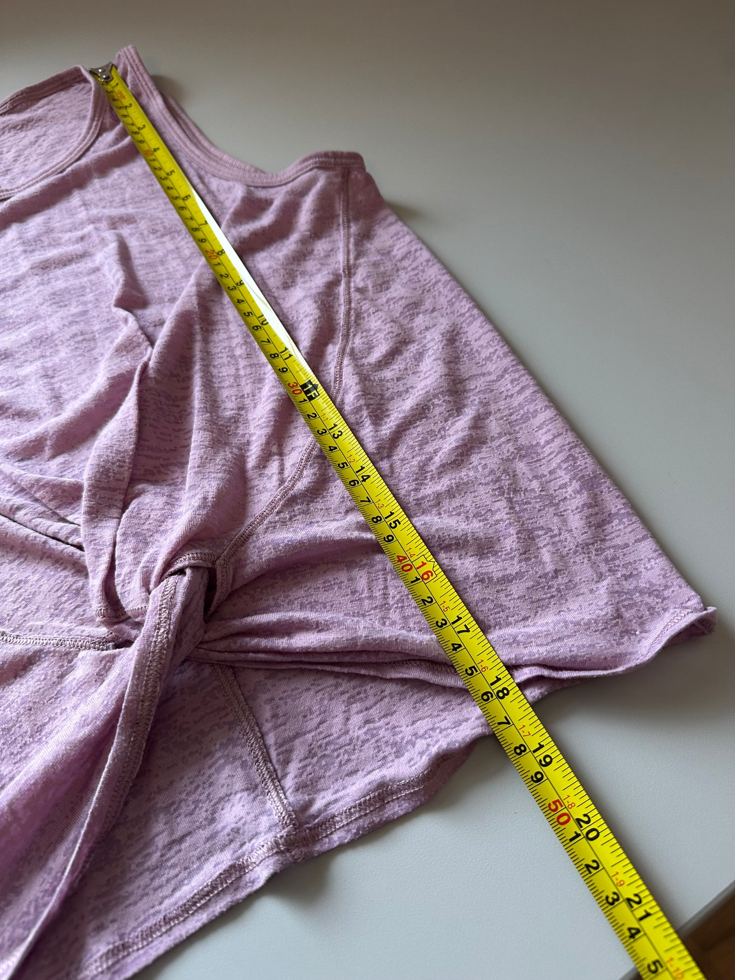 Lululemon Breeze Through Twist Tank in Sheer Rose Blush