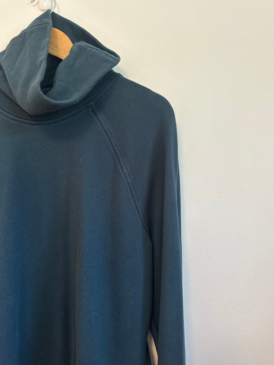 Lululemon Funnel Neck Sweatshirt in Dark Teal Green | Size 12