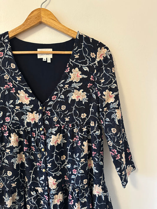 Sezane Floral Print Mini Dress | Size 34 (US 2)