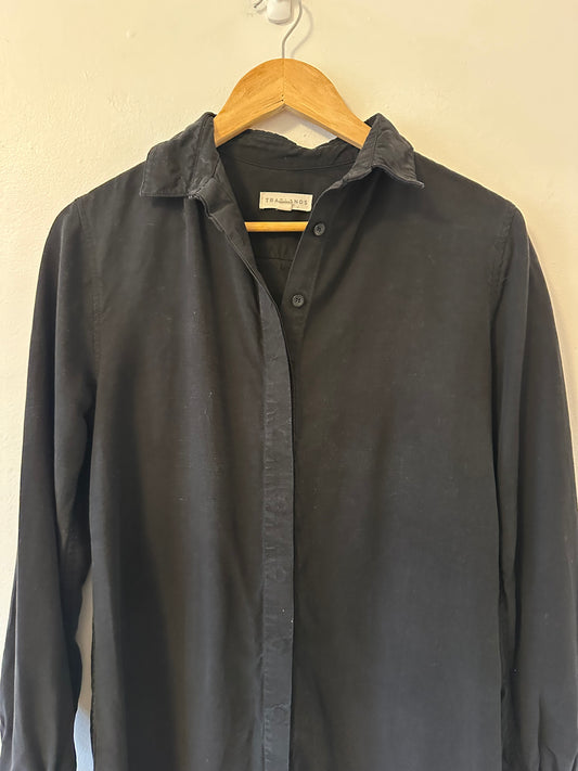Tradlands Long Sleeve Black Shirt Dress | Size Small