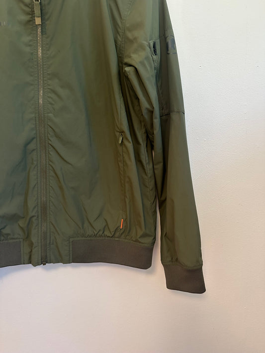 Mammut Full Zip Olive Green Bomber Jacket | Size Small
