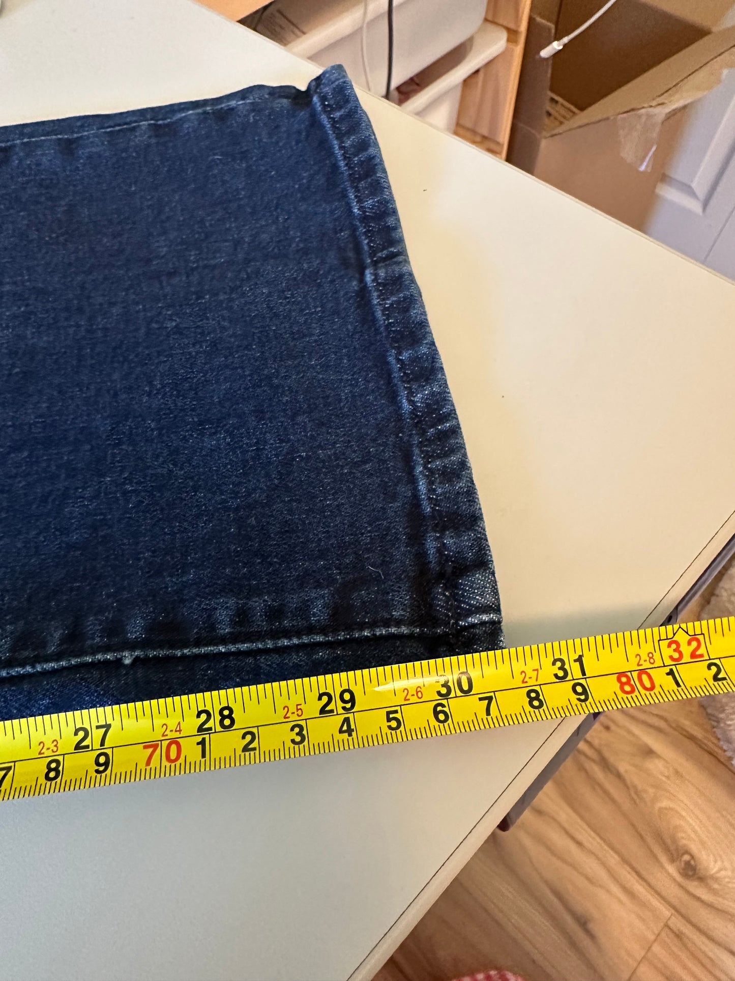 Fidelity Denim Magnolia Retro Wide Leg Jeans in Dark Indigo | Size 29