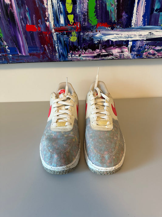 Nike Air Force 1 Sneakers - Crater Summit in White Siren Red| Size 8.5