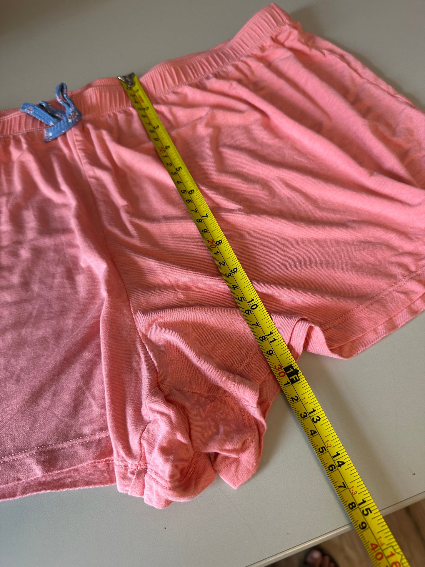J+B Coral Pink Modal Blend Sleep Elastic Waist Sleep Shorts | Size XL