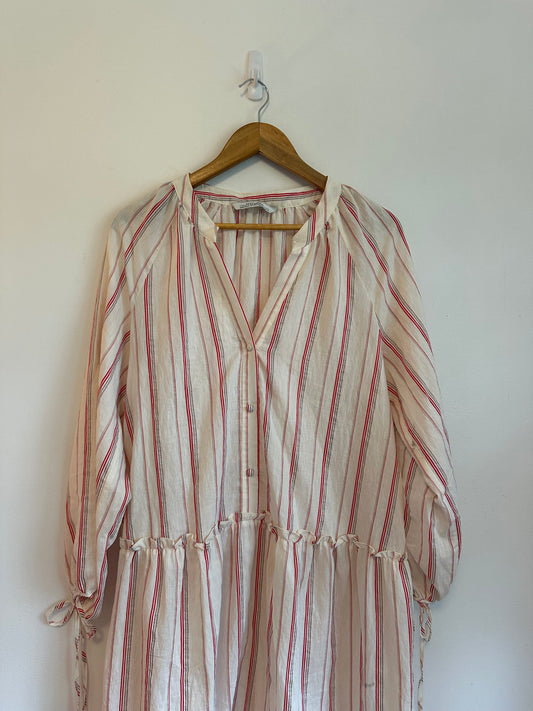 Zara Long Sleeve Striped Dress | Size Medium