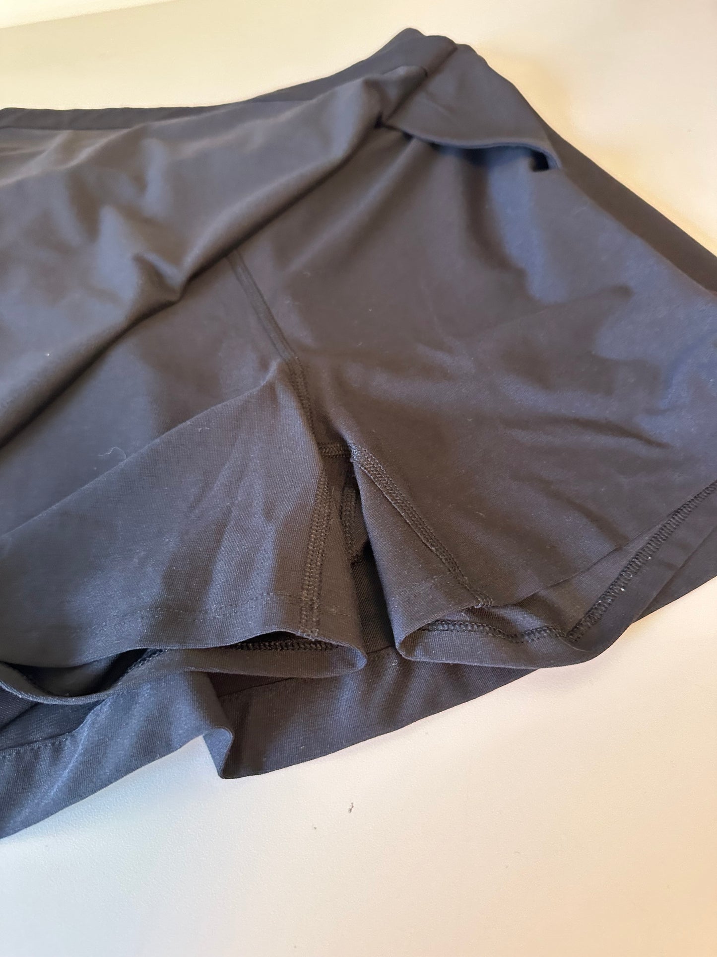 Outdoor Voices Black Wrap Front Active Skort | Size Large