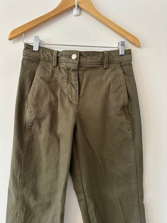 Banana Republic Straight Fit Olive Green Chino Pants | Size 2