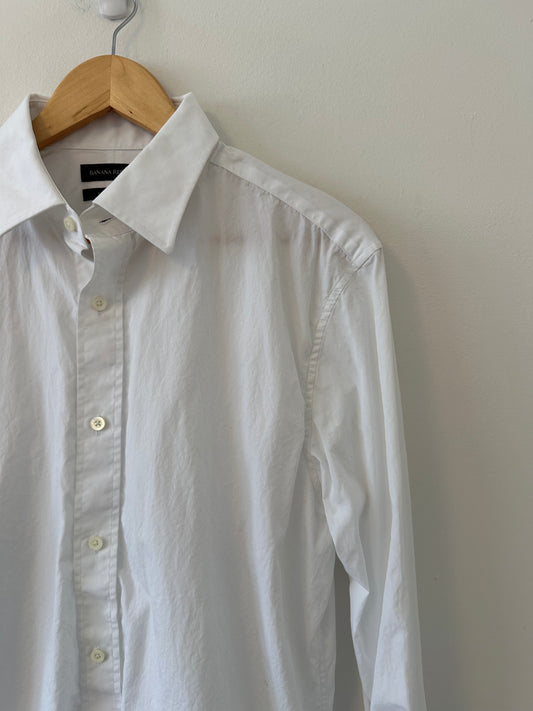 AYR The Deep End White Button Down Shirt | Size Small