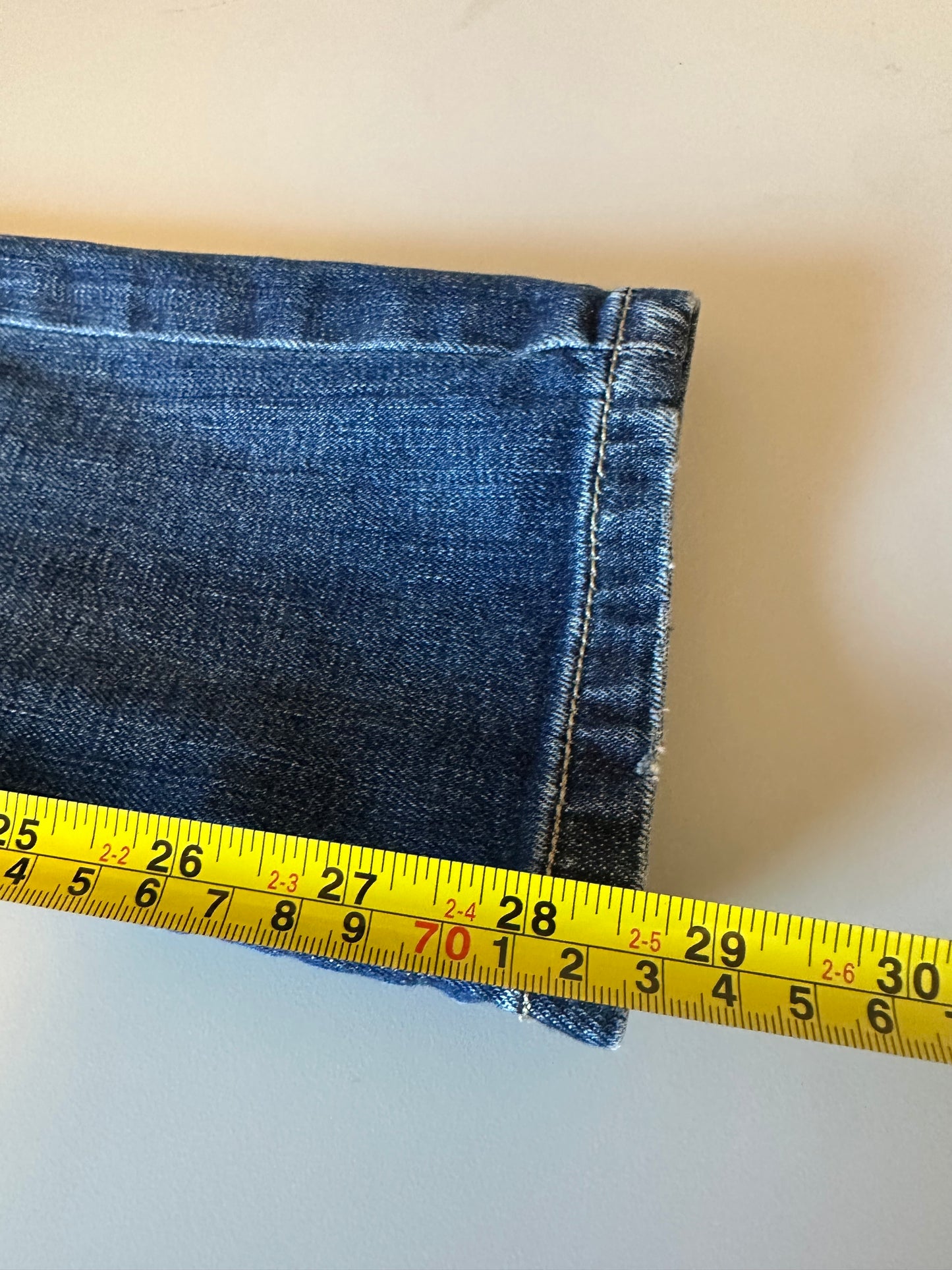Ann Taylor Loft Modern Slim Dark Wash Blue Low Rise Stretch Jeans | Size 4P