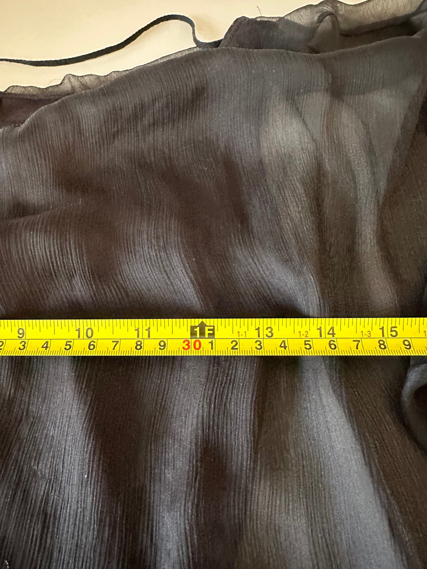 Bailey 44 Mixed Media Chiffon Shirt in Black | Size Small