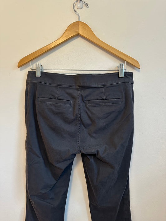 Loft Marisa Skinny Sailor Pants in Charcoal Gray | Size 4P