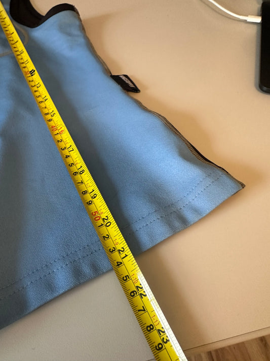 Kombi Windstopper Blue Full Zip Technical Mock Neck Vest | Size Small