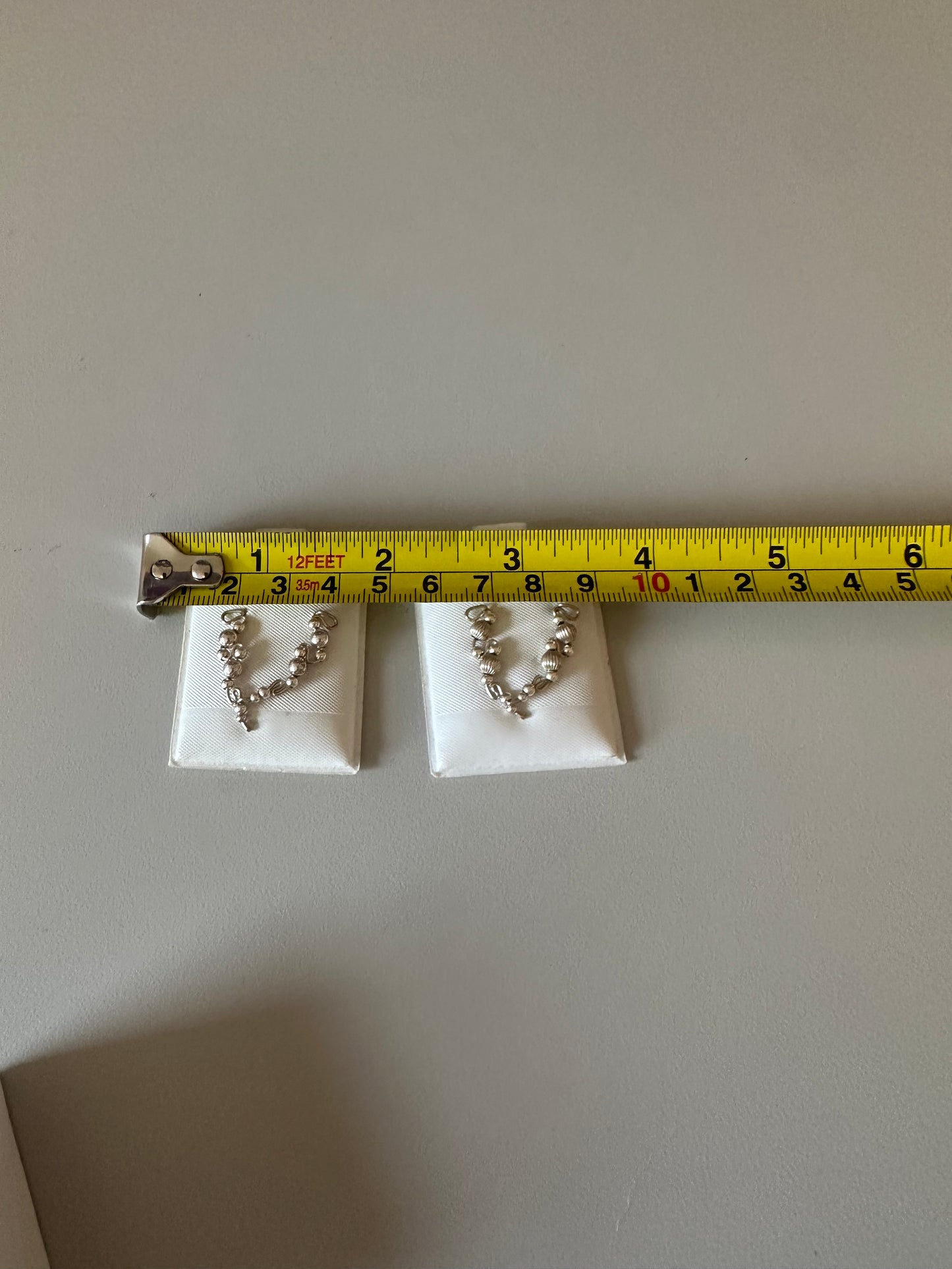 Earlusion Carlos Iglesias Silver Beaded Ear Cuffs Set