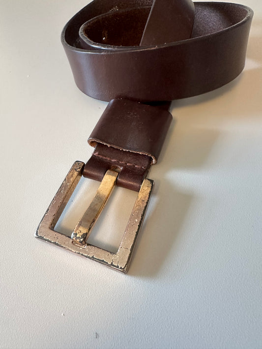 Kenneth Cole New York Brown Italian Leather Belt | Size Medium