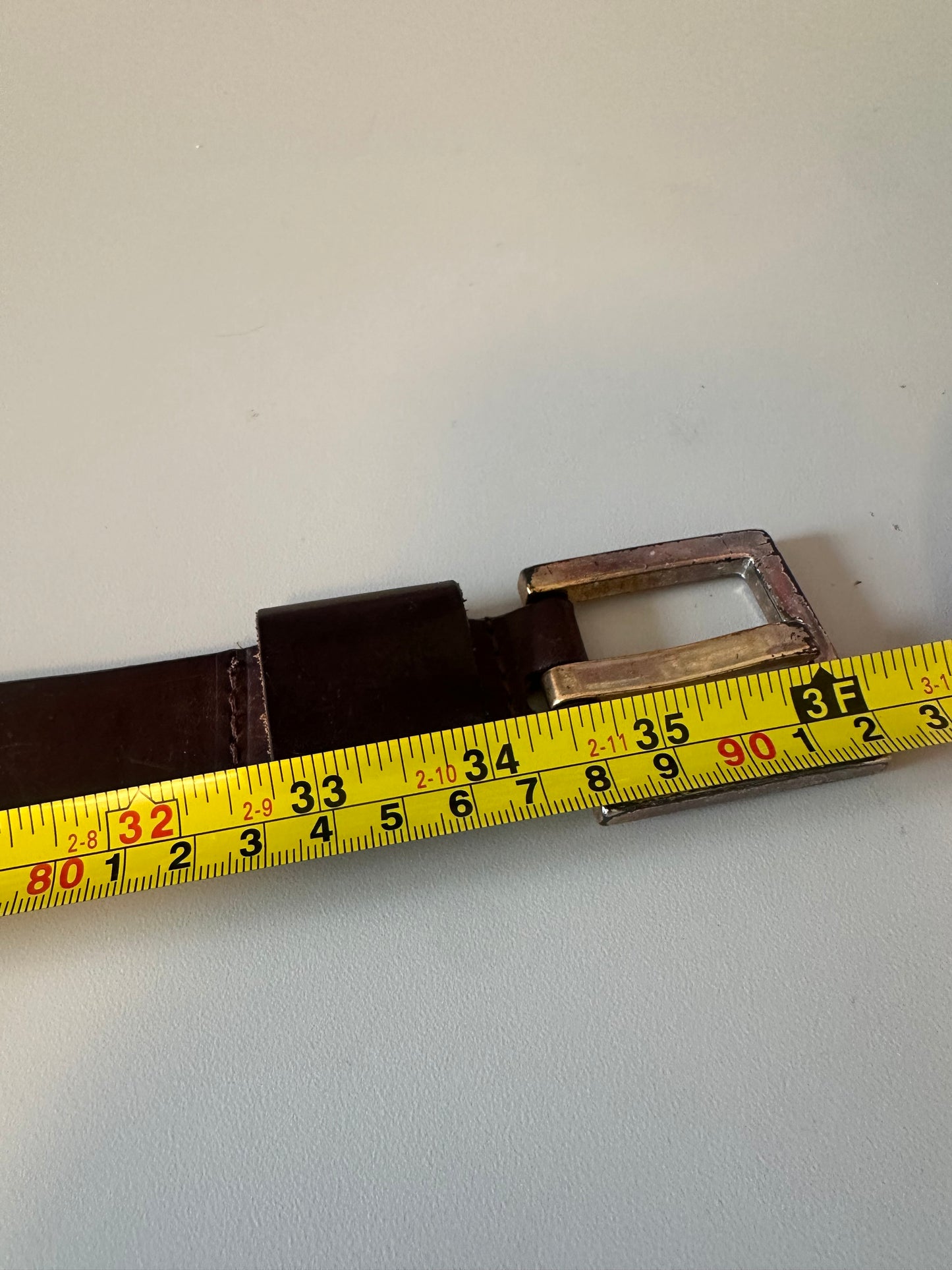 Kenneth Cole New York Brown Italian Leather Belt | Size Medium