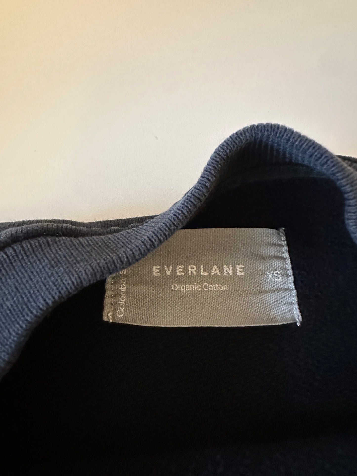 Everlane The Off Duty Terry Crewneck Sweatshirt in Black | Size XS