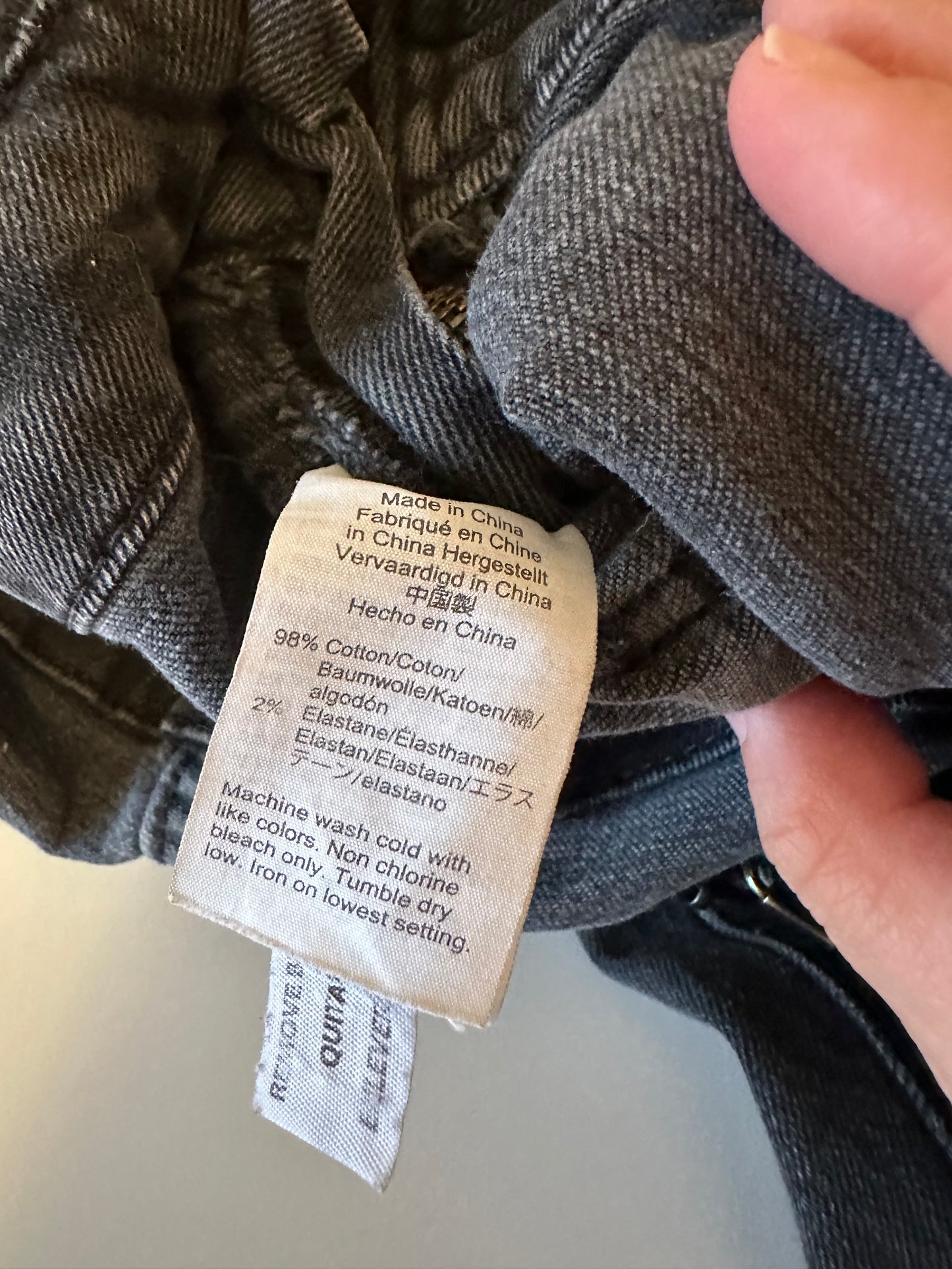 Madewell Skinny Overalls in Lunar Wash Black | Size Small