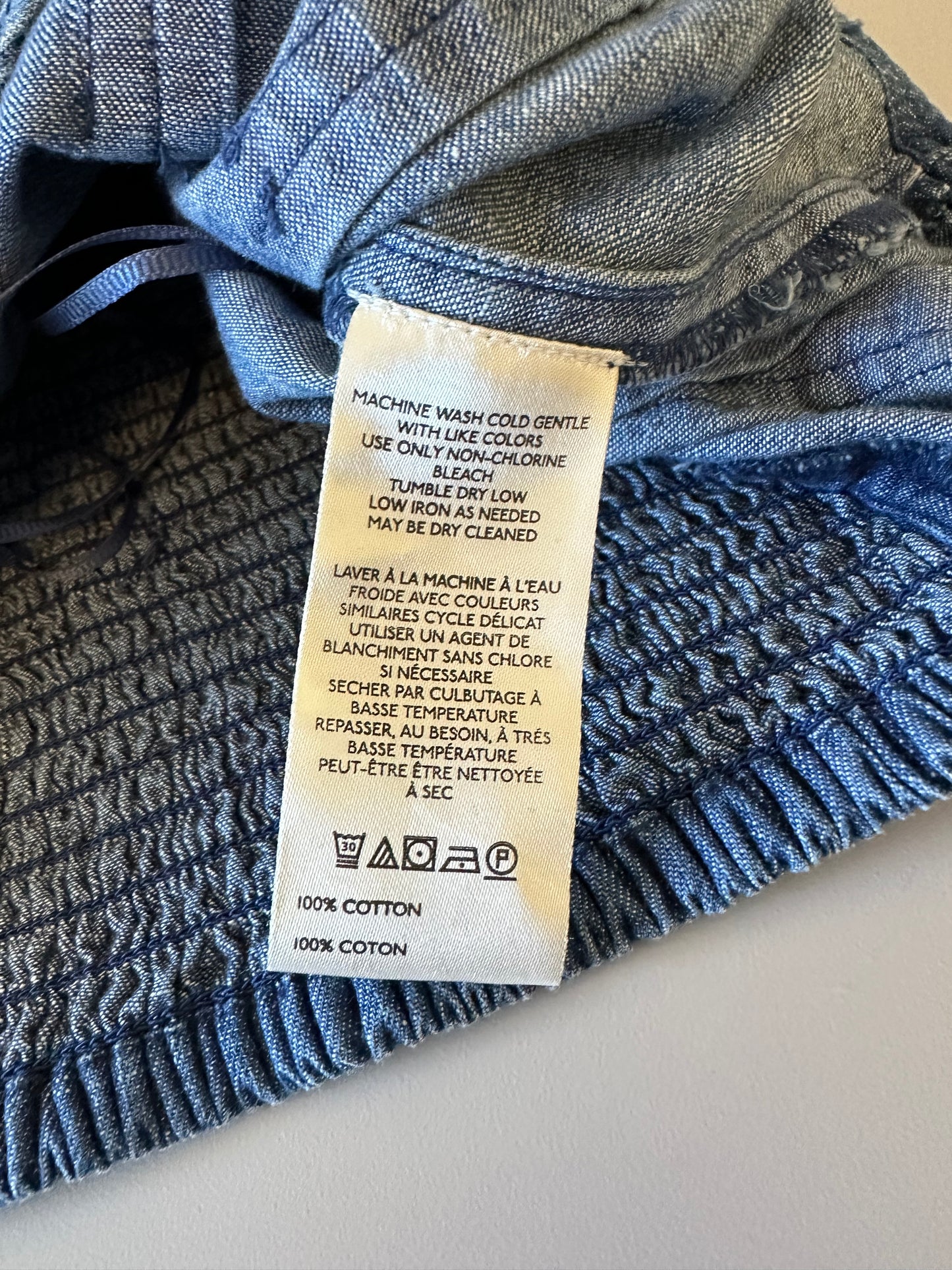 Free People NWT Louie Indigo Off The Shoulder Top | Size Medium
