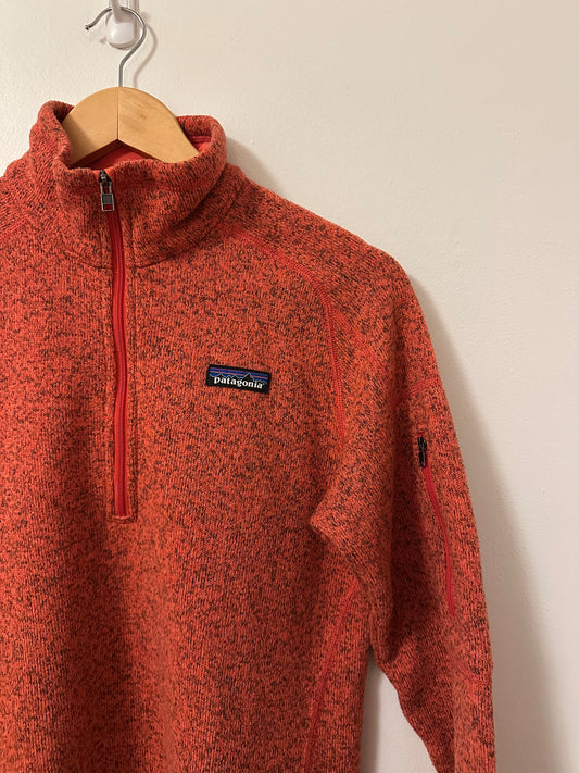 Patagonia Women's Better Sweater® 1/4-Zip Fleece in Burnt Orange | Size Small