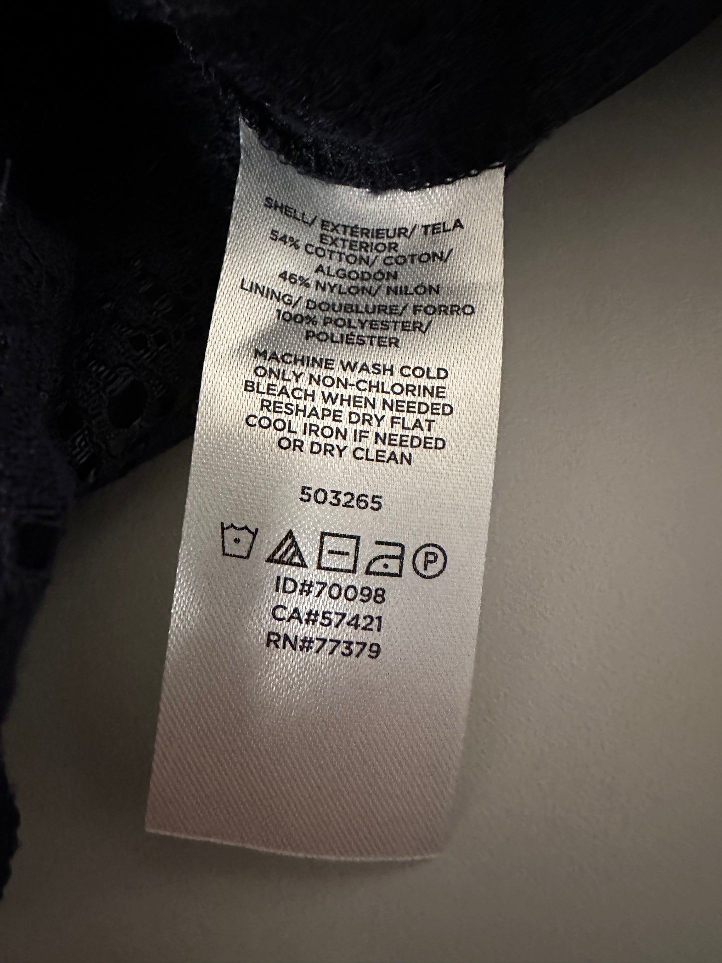 Ann Taylor Black Lace Cotton Blend Pencil Skirt | Size 2