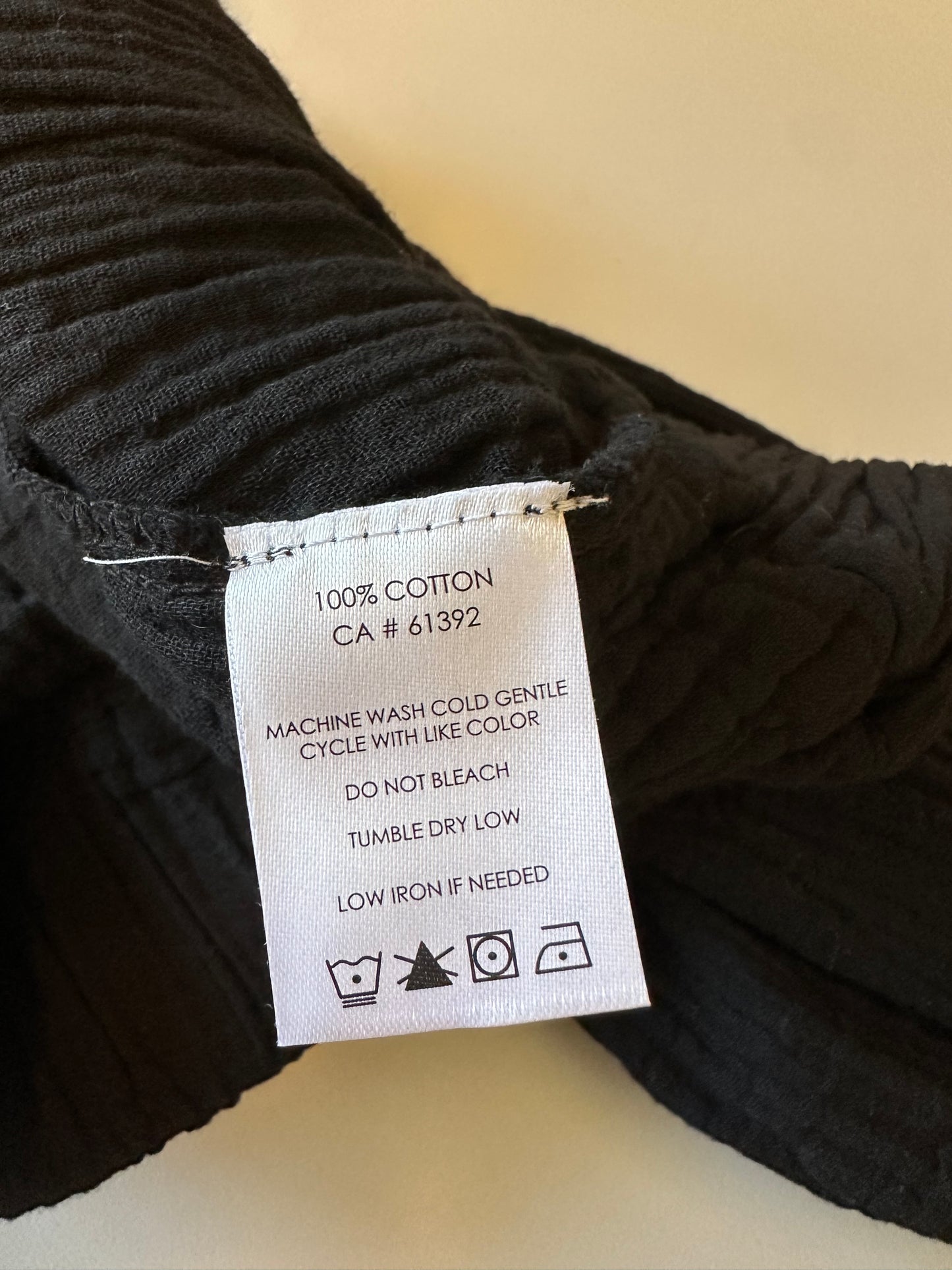 Shannon Passero NWT Reyanna Crop Pant in Black Cotton Gauze | Size XL